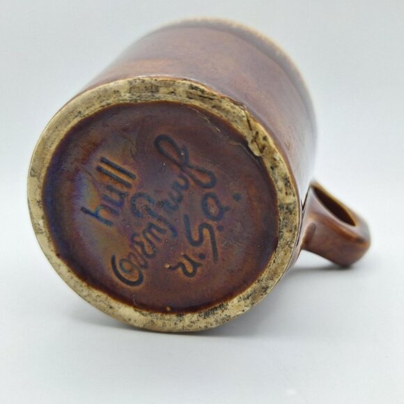Hull Pottery Brown Drip Coffee Mug Cup Oven Proof USA Vintage Stoneware - Picture 4 of 7